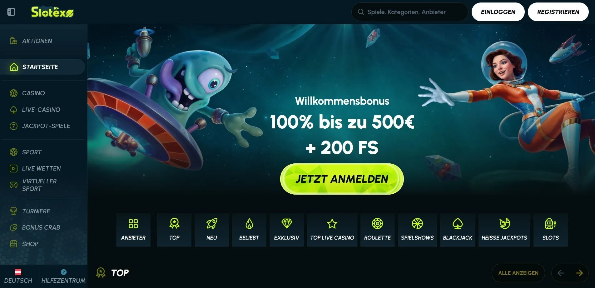 Slotexo Casino Startseite