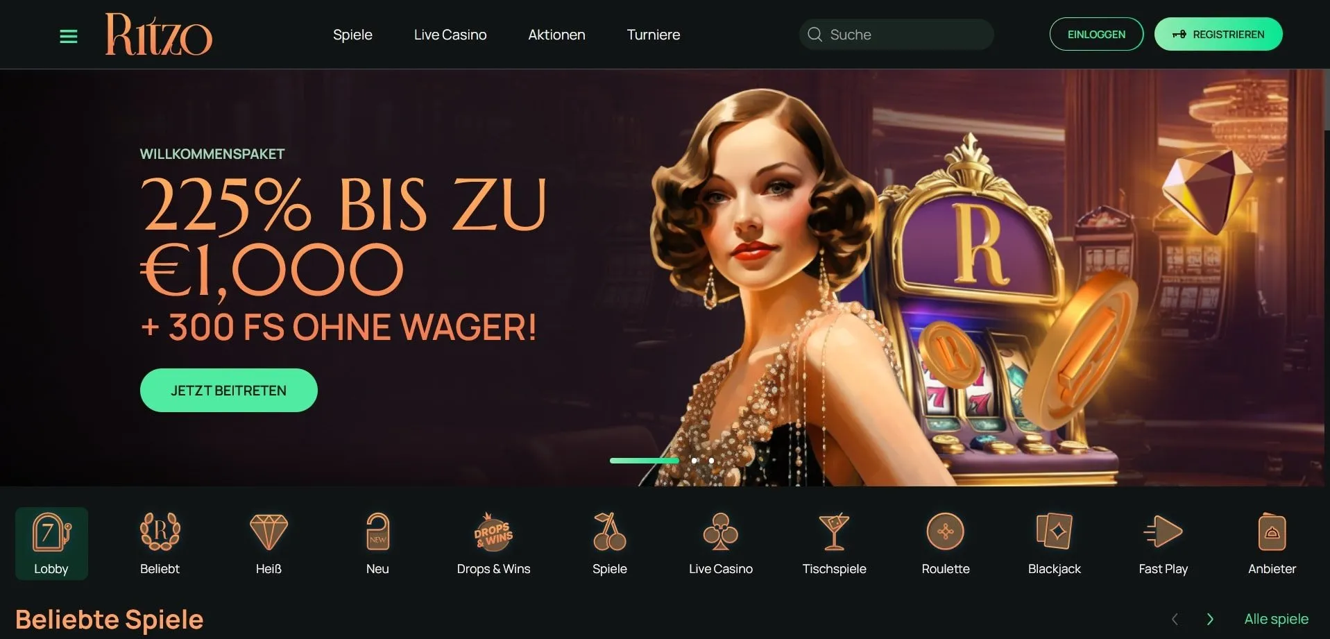 Ritzo Casino Startseite